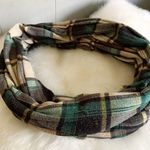 Target Tartan Plaid Infinity Scarf Gray Green OS Photo 0