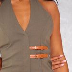 Pretty Little Thing Olive Midi Dress Photo 1