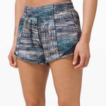 Lululemon Hotty Hot Short Digital Oasis Grey Multi / True Navy PELOTON Photo 0