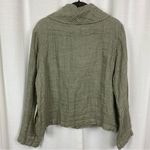 Flax Green Plaid Linen Button Front Shirt Jacket Sz.S NWT Photo 8