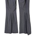 The Limited  Drew Fit Flare Pants Womens 4 Burgundy Houndstooth Work Chic Photo 2