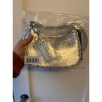 Nicole Miller  Silver Sequin Hobo Mini Y2K Shoulder Bag New with Tags Photo 5