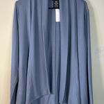 Max & Mia Max‎ & Mia Drape Front Cardigan Blue Open Front Women’s Size Large Photo 0