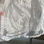 Medium Embroidered bohemian ivory sheath sleeveless dress above the knees midi Photo 2