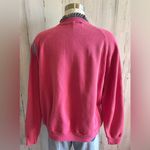 Vintage Floral Appliqué Cottagecore DIY Grunge Sweatshirt XL Hanes Her Way Pink Photo 4