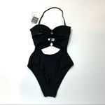 Hula Honey Black Ribbed one piece swimsuit Photo 5