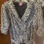 🐼🐼🐼BOGOHO 🐼🐼🐼Black and White Coat Dress Black Size L Photo 3