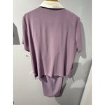Alfred Dunner  Pant Suit Women's 14 Lilac Blazer Mock Vest Short Sleeve Pants 16 Photo 5