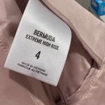 EXPRESS  Pale Pink Bermuda Extreme High Rise Belted Shorts Size 4 NWT Preppy Photo 4