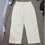 Madewell Moleskin High Rise Tapered Curves Leg Pants Sz 4 Butter Yellow Cotton Photo 4