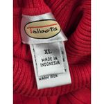 Talbots  Ribbed Stretch Orange Red Turtleneck Sweater Pullover Thin Size XL Photo 1