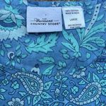 Like New Vermont Country Store Blue Floral A Photo 1