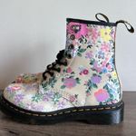 Dr. Martens  1460 Floral Mash Up Backhand Parchment Beige Boots Size 6 #B1136 Photo 7