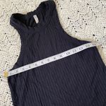 Free People Movement Ribbed High Neck Crop Tank Top Black (Small) Photo 2