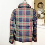 Talbots Plaid Tartan Ruffled Down Winter Coat XS Red Blue Green Photo 7