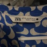 ZARA  Paula Blue Print Puff Sleeve Dress Photo 3