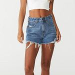 Cotton On High Waisted Denim Shorts Photo 0