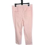 Isaac Mizrahi Live! Knit Denim Straight-Leg Ankle Jeans Light Pink 14 Photo 3