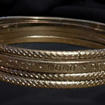 Bebe  silver tone bangle bracelets Photo 0