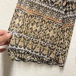 Earthbound TRADING CO. Bohemian Patterned Mesh V-Neck Top Size XXL Photo 4