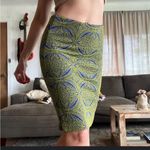 Anthropologie Maeve Green and Blue medallion Embellished Pencil Skirt by  Photo 3