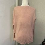 Hollister Pink Waffle Knit Sweater L Casual Boho Twilight Cabincore Fisherman Photo 1