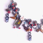 Boho Hippie Mixed Media Charm Dangle Necklace Set Photo 3