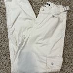 Wild Fable Women's Mid-Rise Barrel Cargo Pants - Off-White S Photo 1