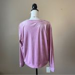 Juicy Couture  | Pink Velour Rhinestone Embellished Sweatshirt Sz L Photo 5