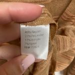 Misook  Women Jacquard Stripe Balloon Sleeve Sweater Tunic Dress Side Slit Medium Photo 6