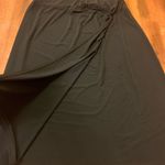 Talbots NWT skirt women’s Medium Black Stretch Faux Wrap MIDI poly spandex Photo 1