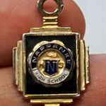 Nappanee High School Pendant Small DH 67 Vtg Gold Photo 0