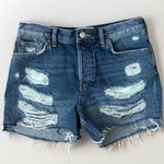 Free People Denim Shorts Womens Size 26 High Rise Distressed Jean Shorts Medium Photo 0