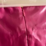 Floerns Large Hot Pink Faux Leather Bodycon Split Mini Skirt Photo 4