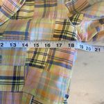 Talbots  Women's Madras Plaid Blazer Size 6‎ Blue Pink Green Patchwork Preppy Photo 6