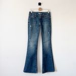 Vince Flare Low Rise Jeans in Mykonos Wash Distressed Size 28 Photo 2