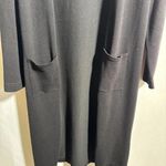Premise Black Duster Cardigan Womens XL Classic Business Minimalist Pockets Open Photo 5