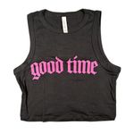 Laura Marano Good Time Bad Time Tank Top Womens L Crop Shirt Music Band Tour Black Size L Photo 0