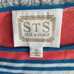 Sail To Sable STS  Preppy Striped Nautical Knit Dress Blue White Coral Size XL Photo 2