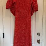 ROTATE Birger Christensen
Jacquard Open Back Dress Red Size 10 Photo 2