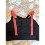 NWOT Walk Pop Women Black Dusty Pink Sports Bra Size 3X Strappy Removable Padded Photo 2