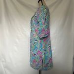 & Other Stories Mudpie Bag Lady Linen Paisley Dress Sz M Boho Resort Ruffle Beachy Babydoll Y2K Photo 4