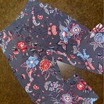 Loft Ann Taylor Floral Wide Leg Casual Drawstring Pants - size small Photo 4