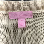 Lilly Pulitzer Gold Abbott Vest Open Front Cardigan With Fringe Size Medium M Photo 3