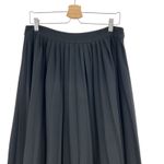 Kate Spade  Box Pleated Midi Skirt‎ Black Size 12 Photo 3