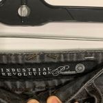 Charcoal Distressed Women's Cropped Jeans Black Size 14 Photo 3