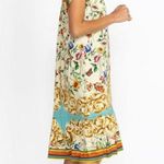 Johnny Was NWOT  Felix Trapeze Midi Dress Floral Size XXS Short-sleeved V-neck Photo 1