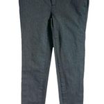 Etcetera Marilyn Solid Gray Mid Rise Skinny Pants Chino Size 4 Stretchy Pockets Photo 2