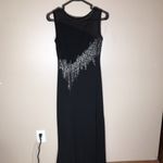 Morgan & Co . black and silver dress size 7/8 sparkly prom dress long m…​ Photo 1
