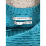 Anthropologie  Jenette Blue Crochet High Neck Halter Top Sweater Knit Tank Med Photo 3